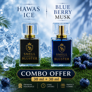 30 ml Hawas ice + 30 ml Blue berry musk combo